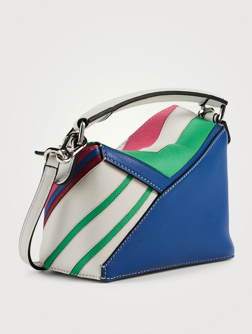 Loewe Multicolor Leather Mini Zig-Zag Puzzle Edge Shoulder Bag Loewe