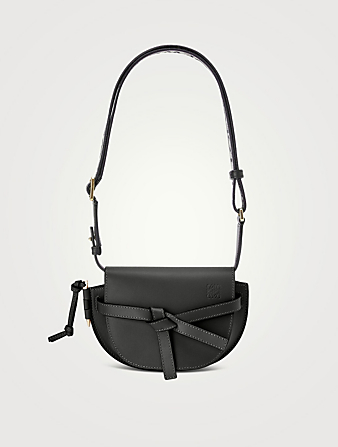 LOEWE Mini Gate Dual Leather Crossbody Bag  Black