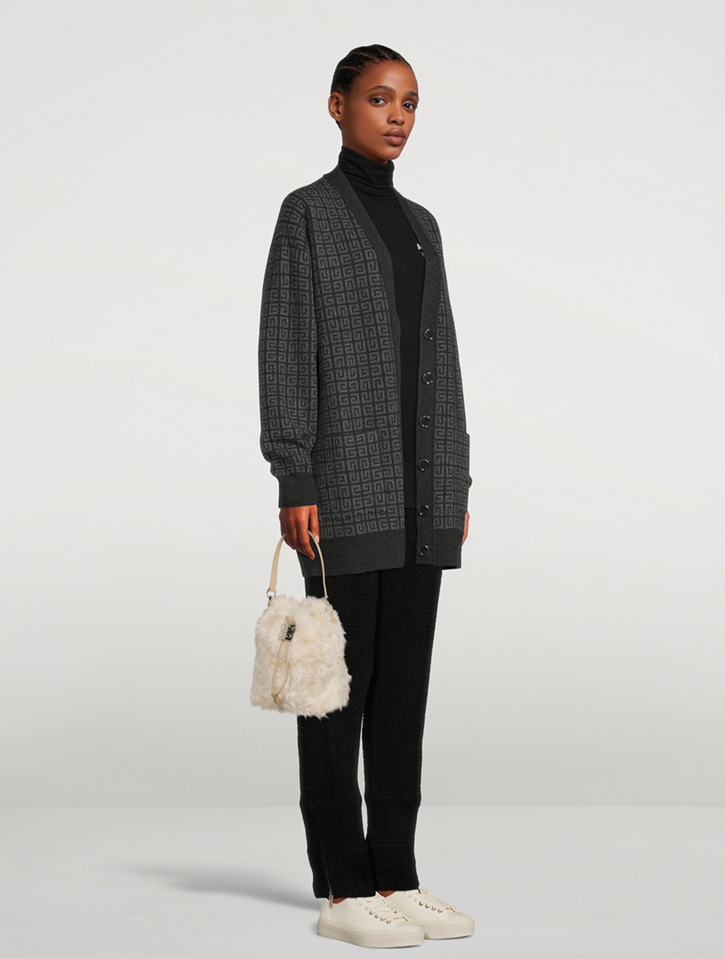 4G Faux Fur Bucket Bag