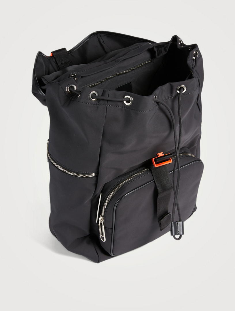 ARROW NYLON BACKPACK in black