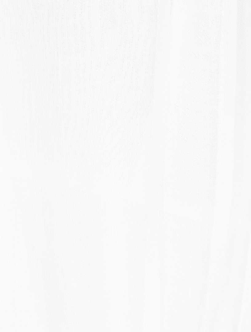 Teddy Scallop Frill Midi Dress