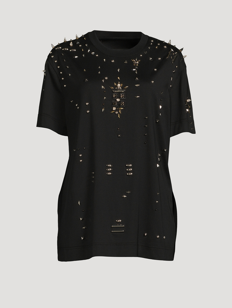 GIVENCHY T Shirt With Metallic Studs Holt Renfrew