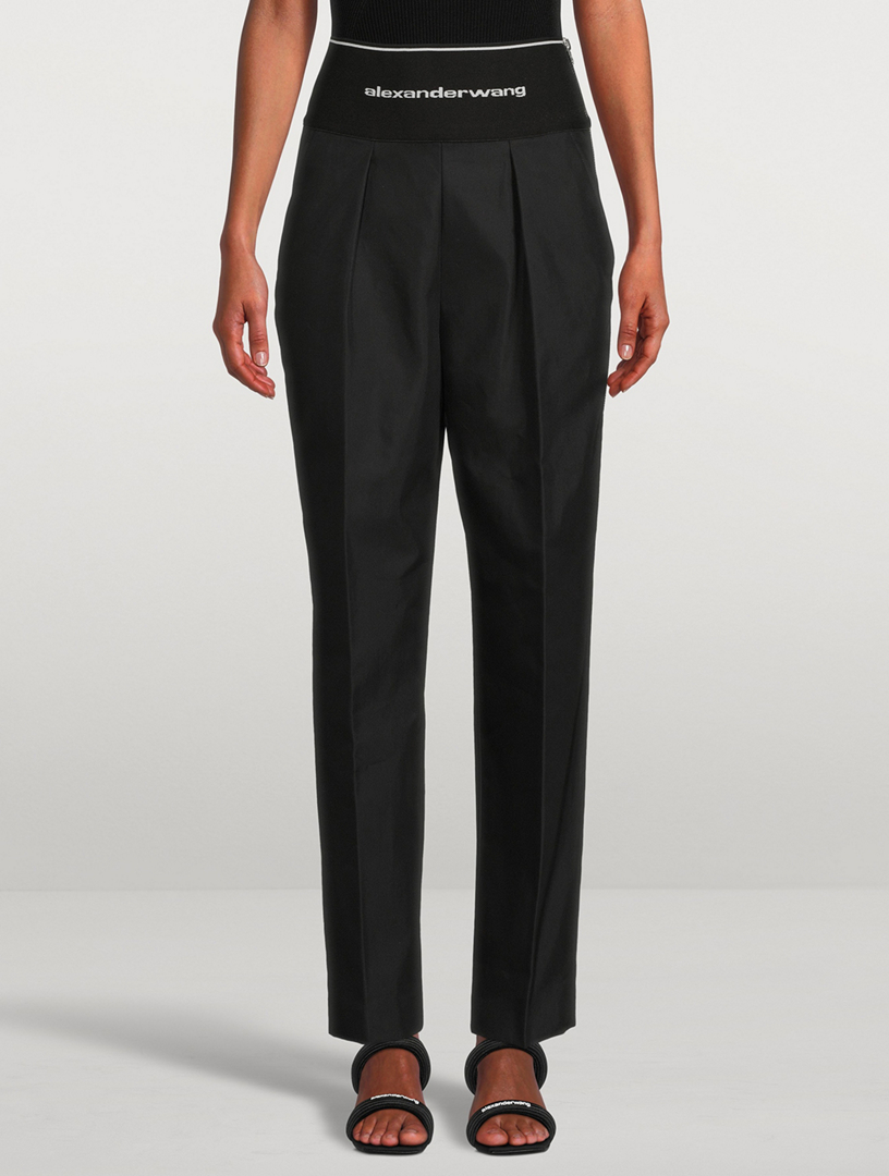 ALEXANDER WANG High-Waisted Straight-Leg Pants | Holt Renfrew
