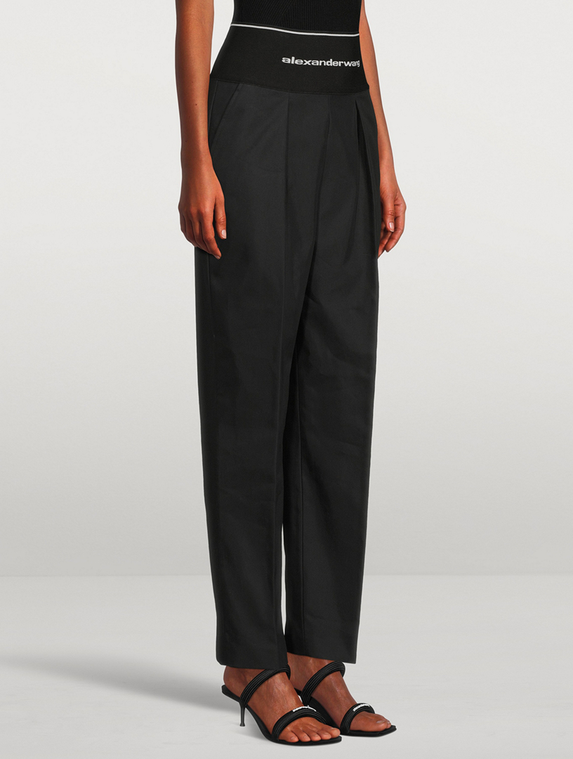 ALEXANDER WANG High-Waisted Straight-Leg Pants | Holt Renfrew