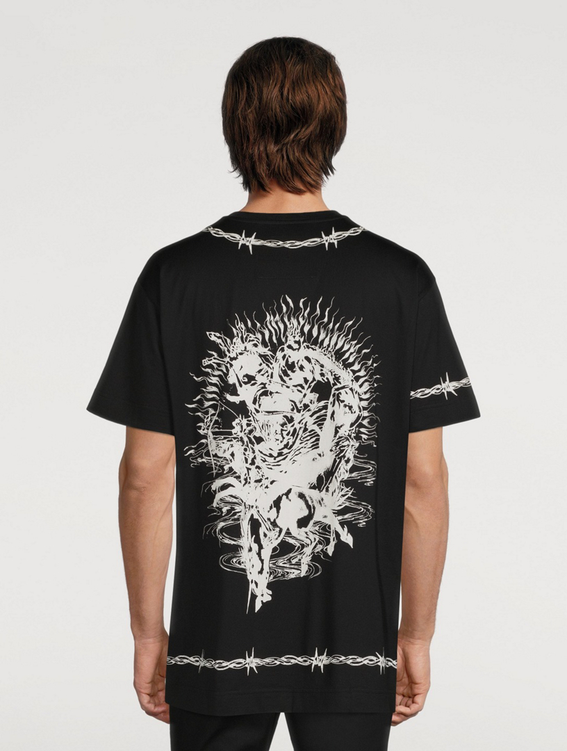Oversized T-Shirt With Gothic Logo