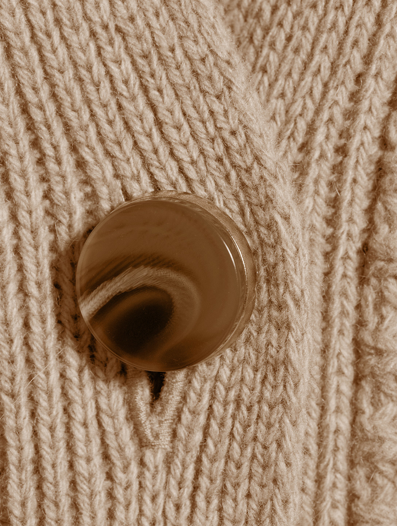 Cashmere And Wool V-Neck Cardigan