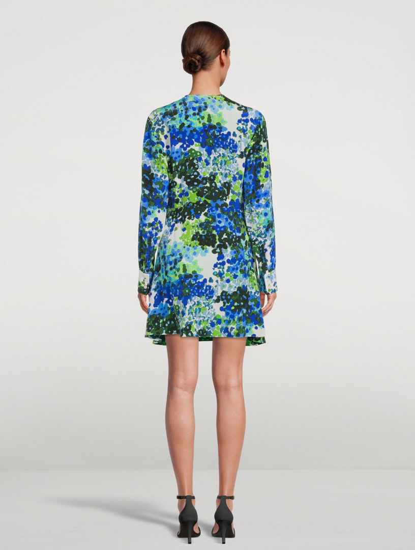 Noa Silk Printed Mini Dress