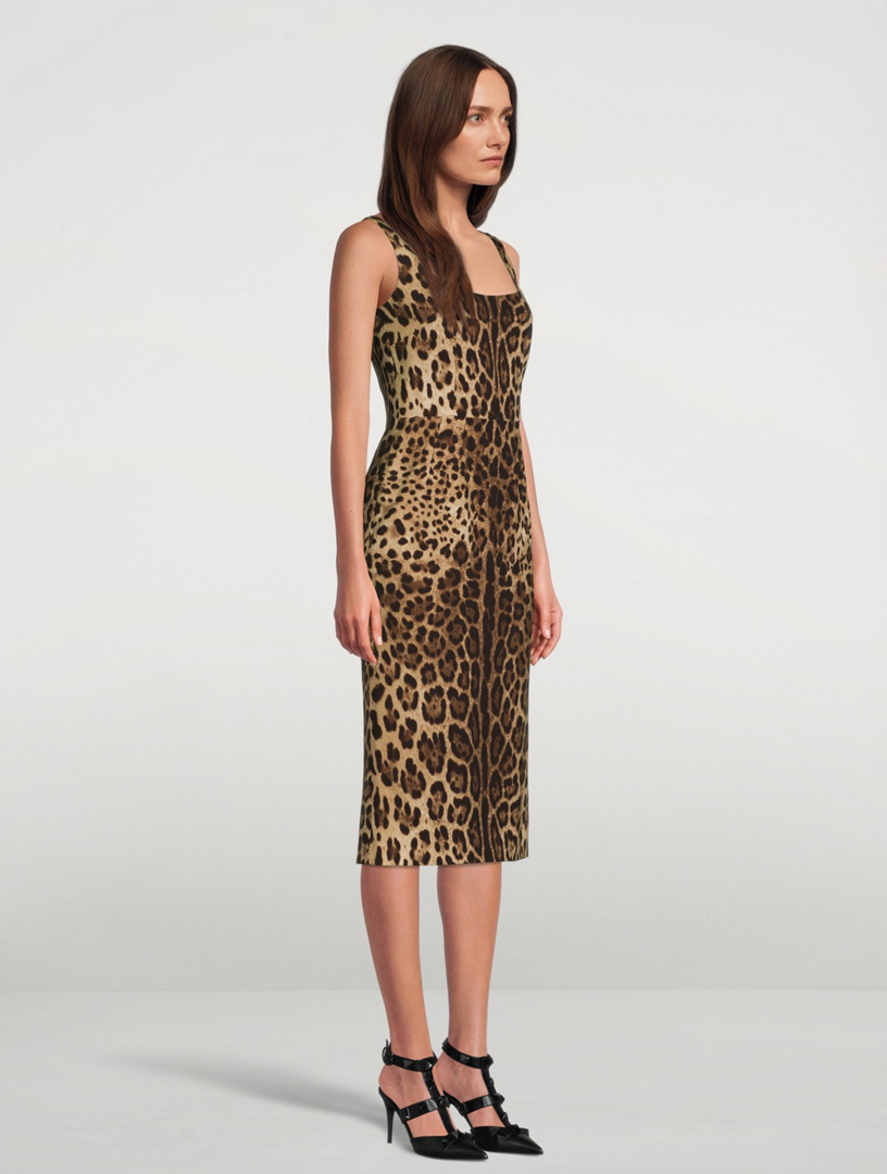 【送料&関税込】Dolce & Gabbana Leopard Print Midi Dress Dolce & Gabbana Leopard Print Midi Dress | Harrods CA