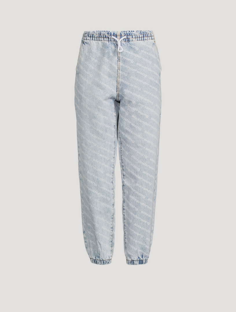 Alexander wang denim hot sale joggers