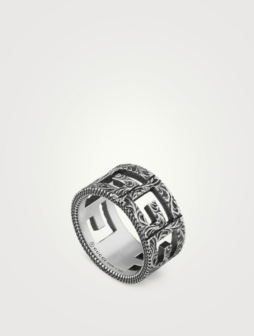 Square G Motif Ring