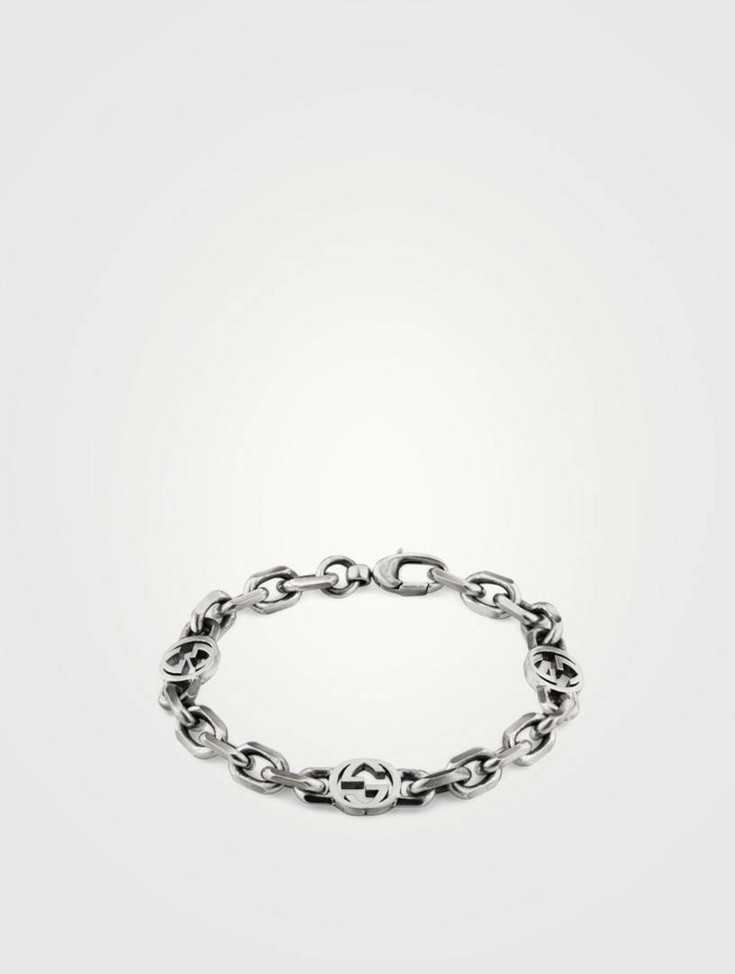 Gucci interlocking g chain on sale bracelet