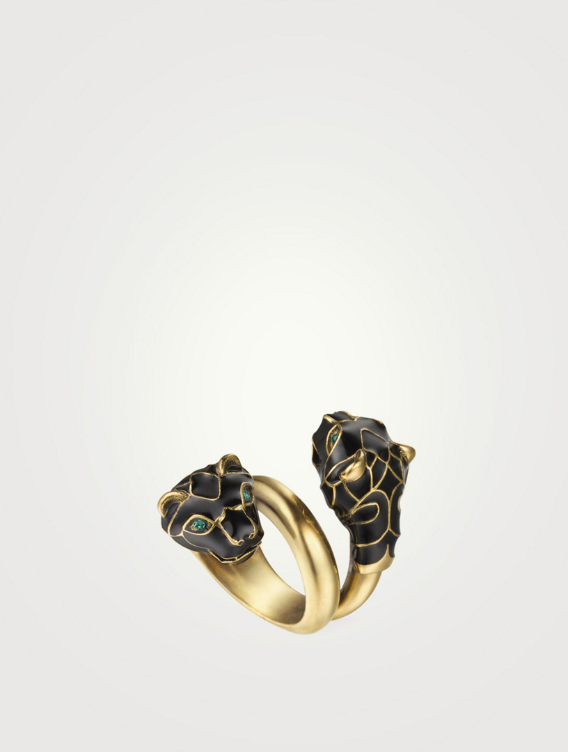 GUCCI Bague t tes de tigre avec cristaux Holt Renfrew