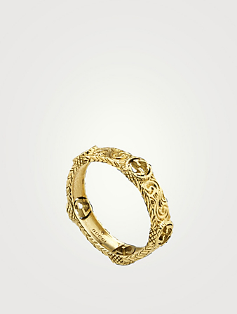 18K Gold Ring With Interlocking G