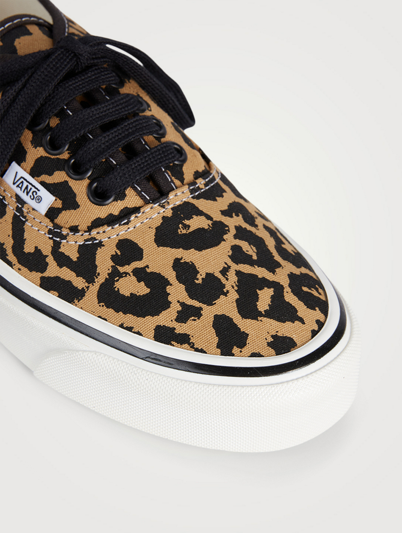 Anaheim Factory Authentic 44 DX Canvas Sneakers In Leopard Print