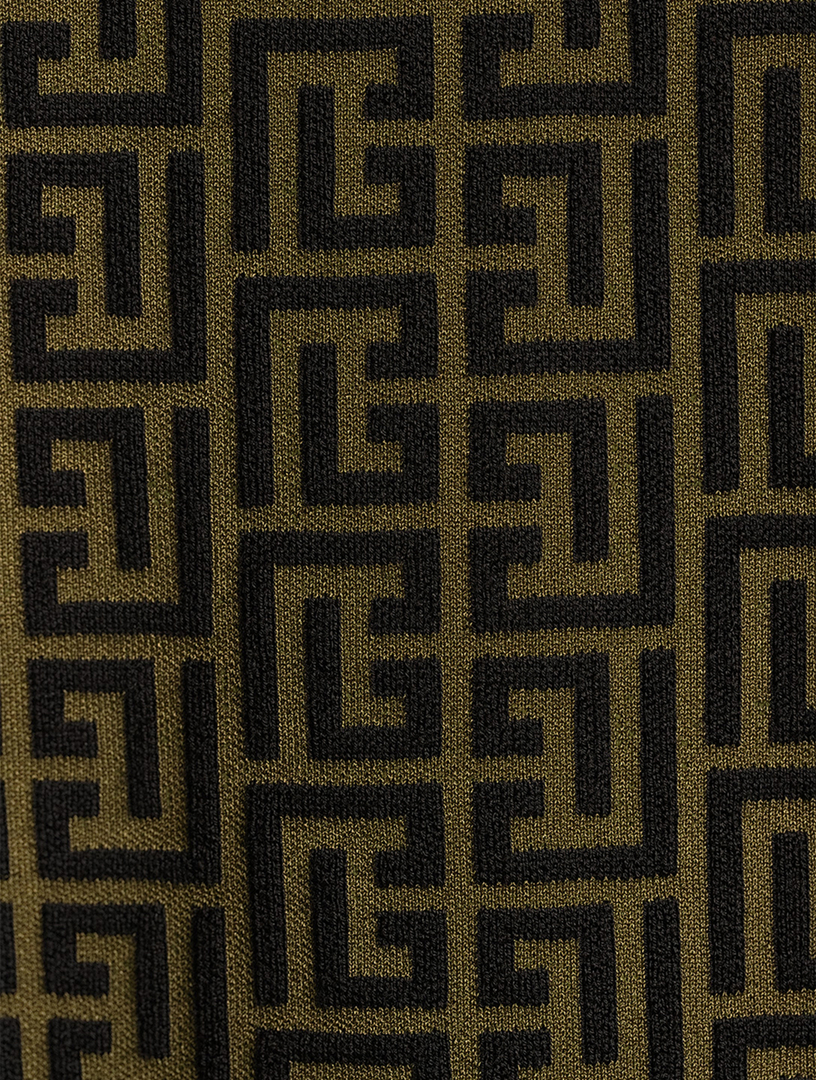 Monogram Jacquard Mini Dress