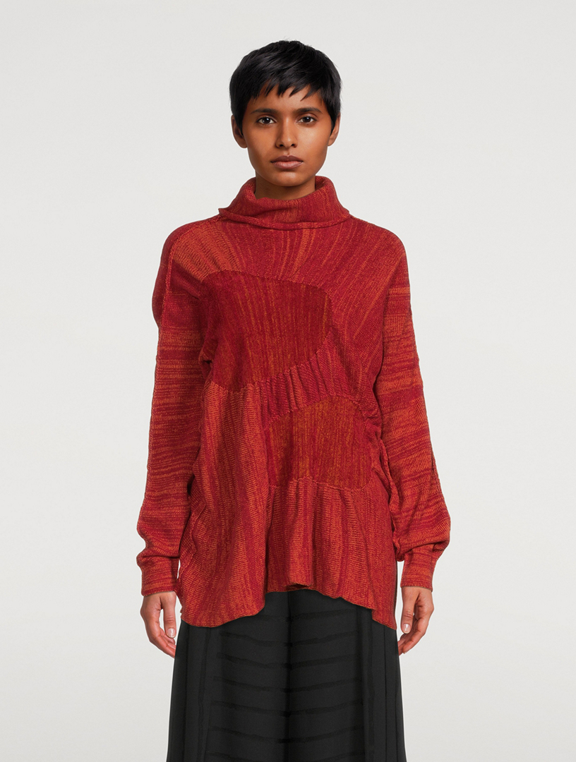 Clay Knit Turtleneck Top