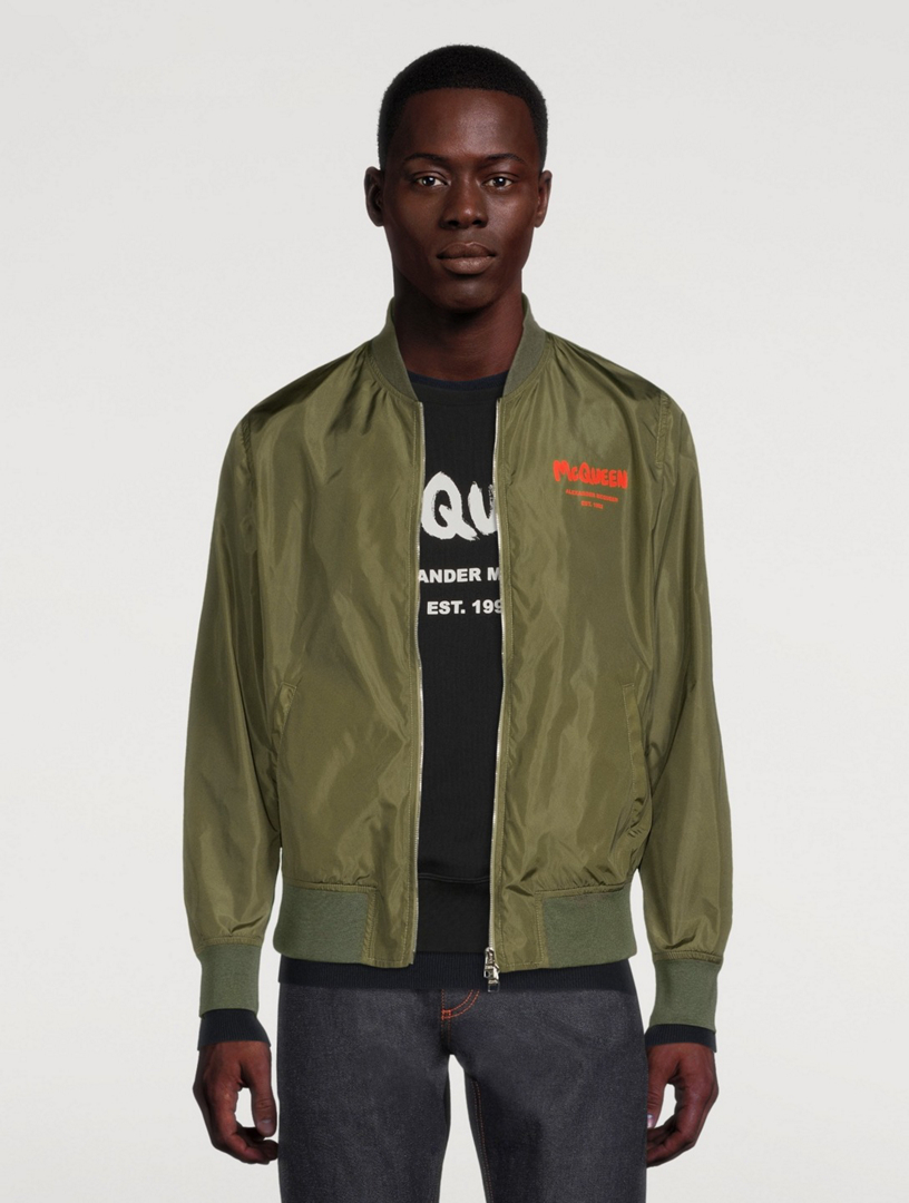 Graffiti Logo Bomber Jacket