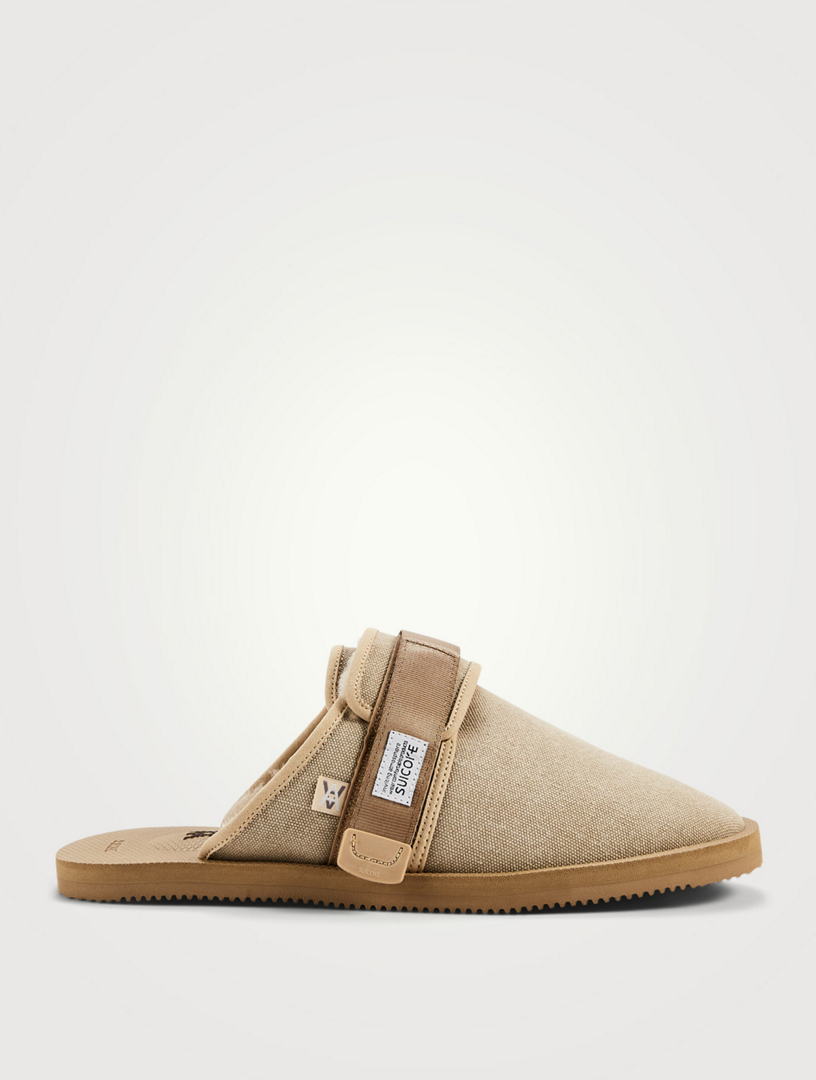 SUICOKE Daniel Ashram x SUICOKE Zavo Canvas Flat Mules | Holt Renfrew