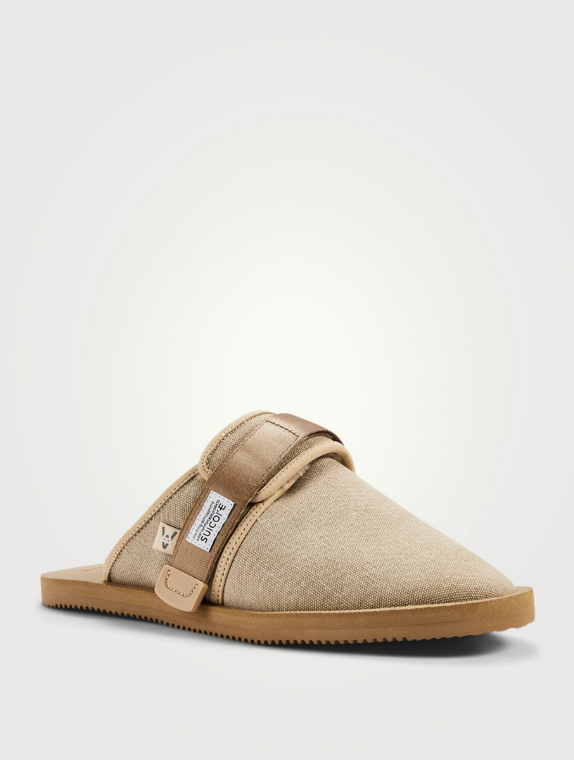 SUICOKE Daniel Ashram x SUICOKE Zavo Canvas Flat Mules | Holt Renfrew