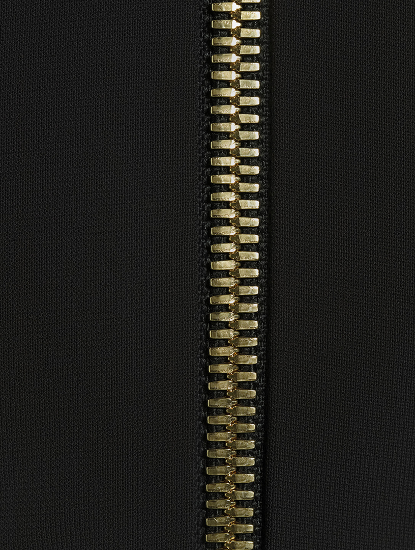 Zippered Midi Dress