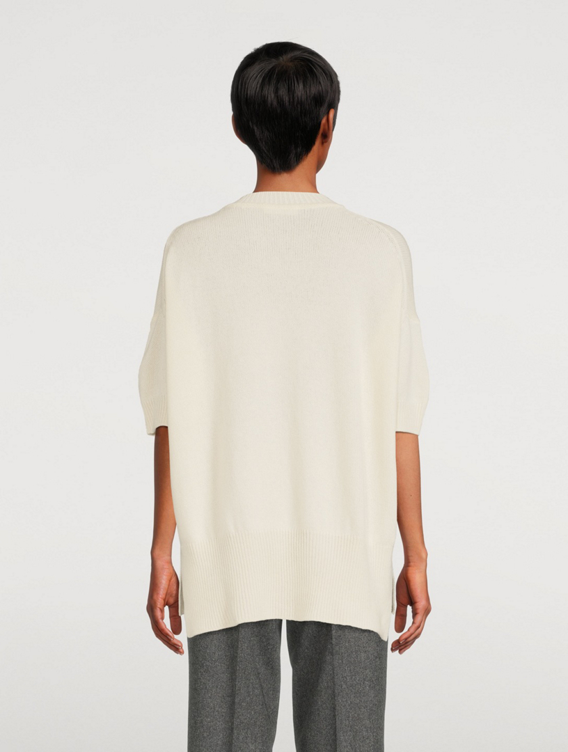 JIL SANDER Cashmere Short-Sleeve Sweater | Holt Renfrew