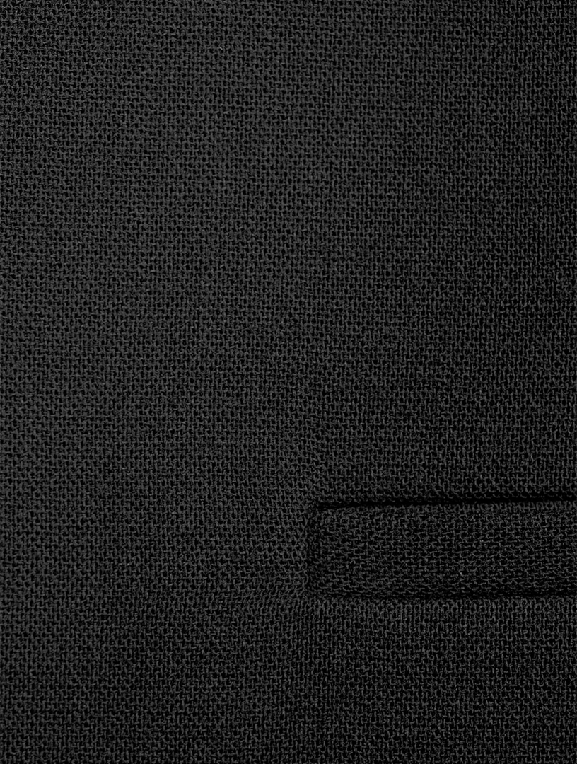 Folded Collar Virgin Wool Blazer