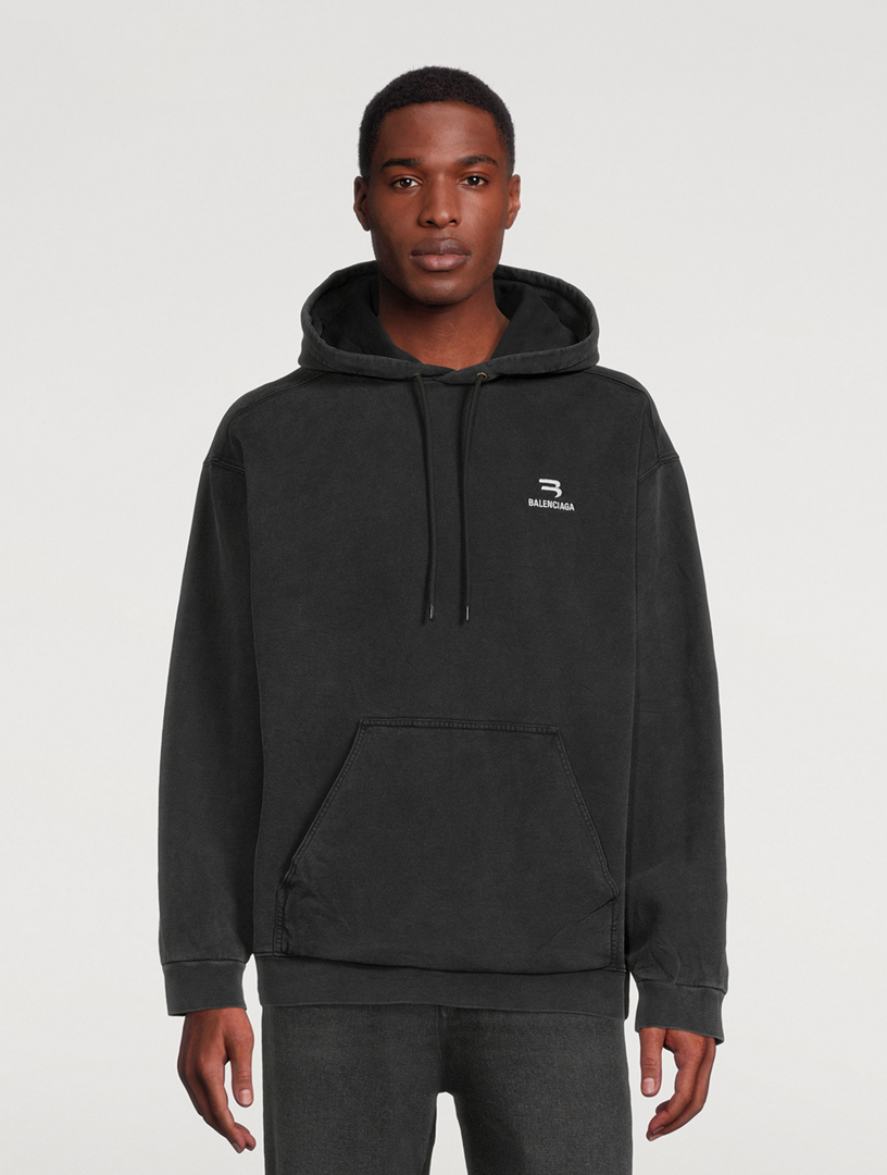 BALENCIAGA Sporty B Fleece Hoodie