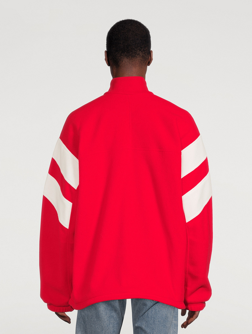 BALENCIAGA Sporty B Brushed Fleece Track Jacket | Holt Renfrew