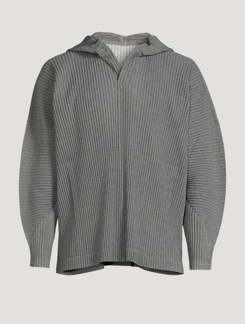 HOMME PLISSE ISSEY MIYAKE Heather Pleats Hoodie Holt Renfrew