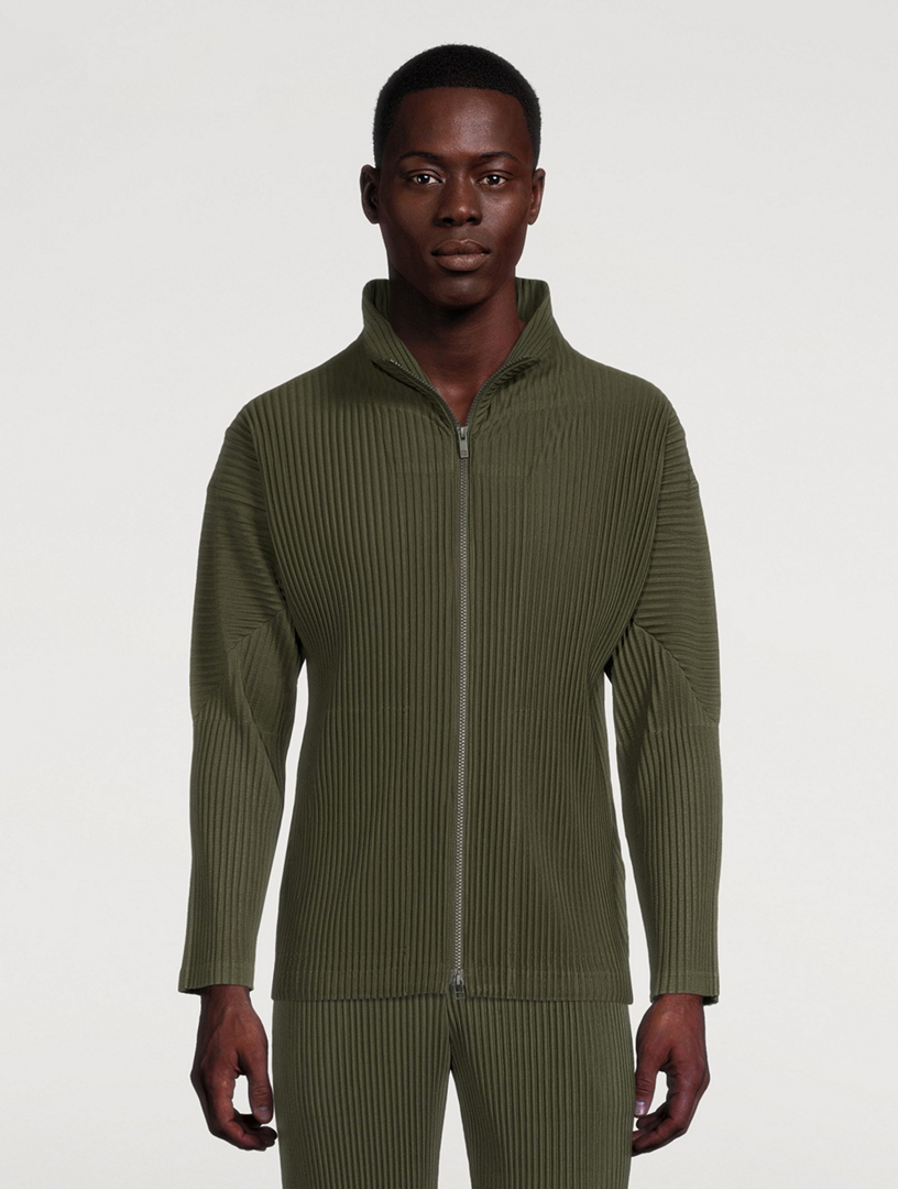 Colour Pleats Tapered Jacket