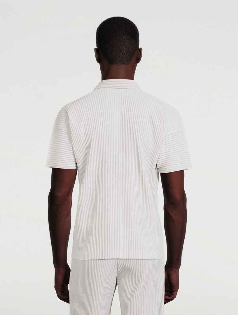 Basics Pleated Polo Shirt