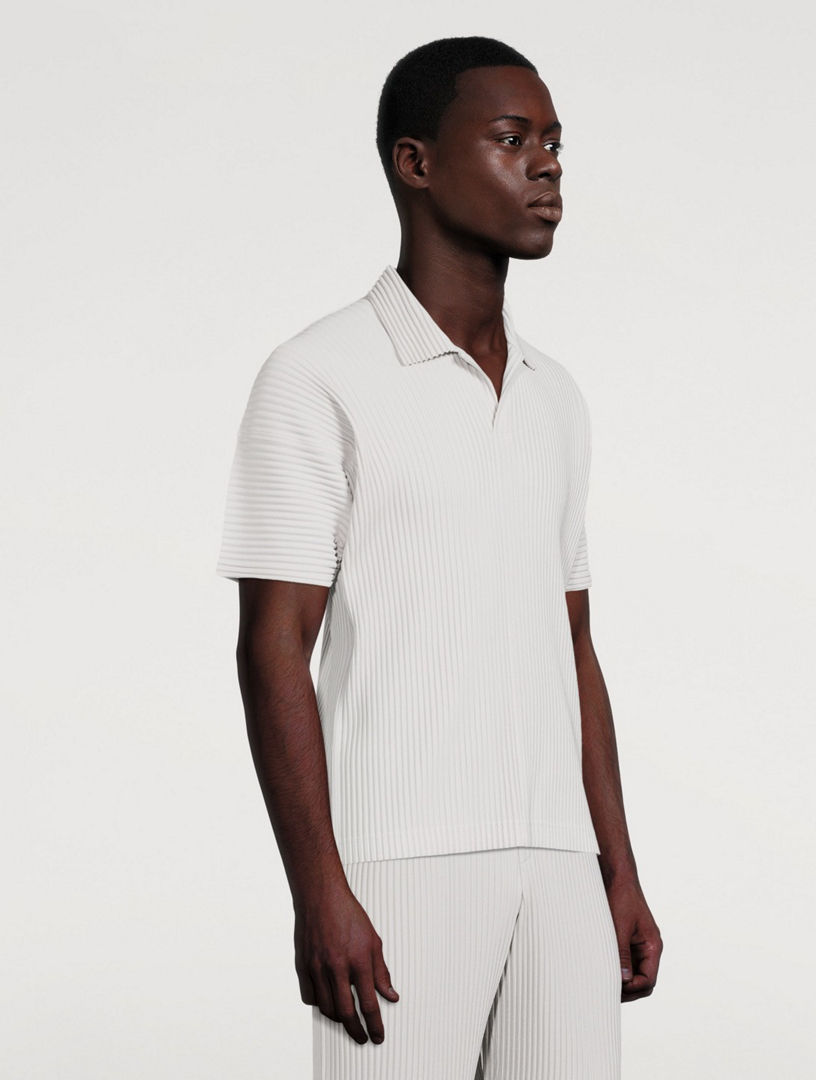 Basics Pleated Polo Shirt