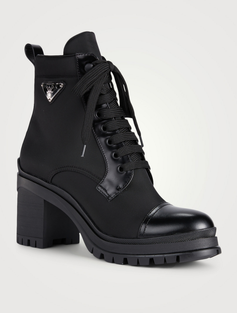 Prada combat deals boots women's