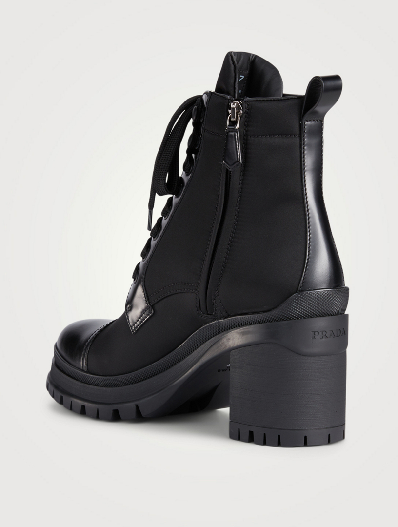 Prada black lace sales up boots