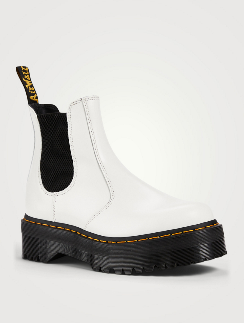 2976 Quad Leather Platform Chelsea Boots