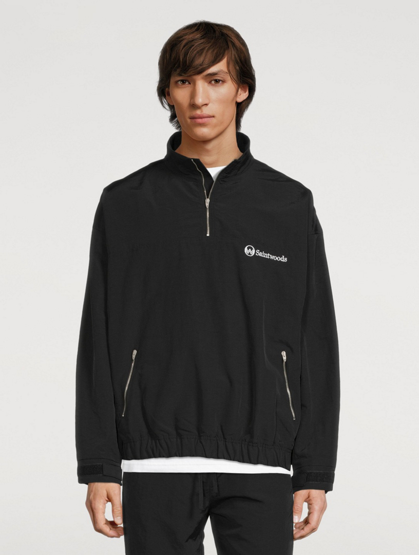 Quarter zip track jacket hotsell