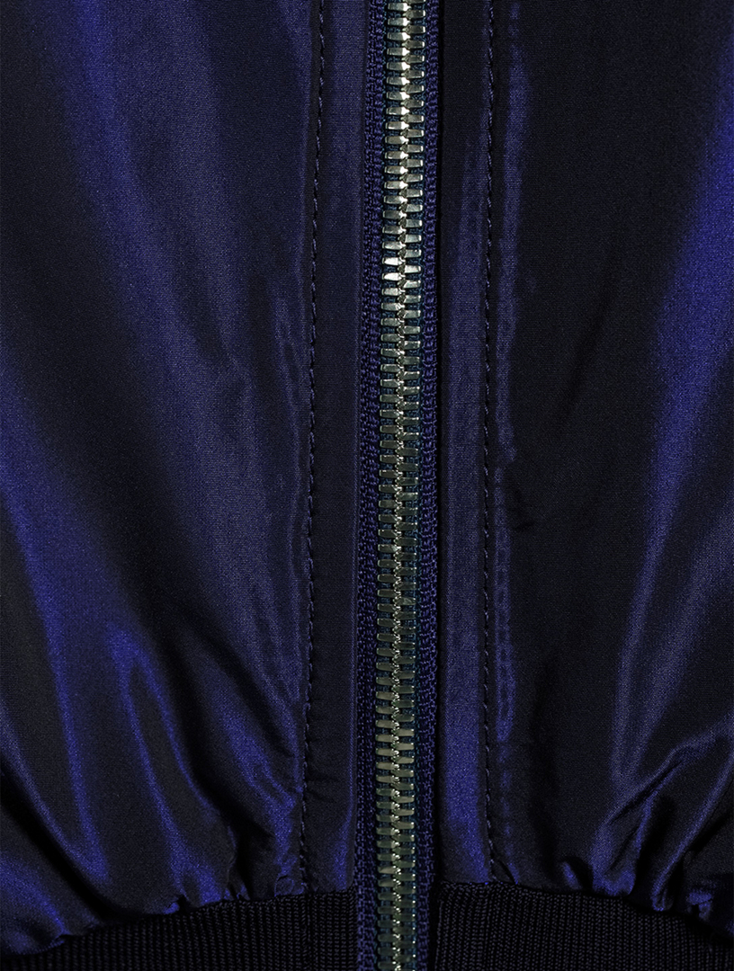 Oversized Taffeta Bomber Jacket