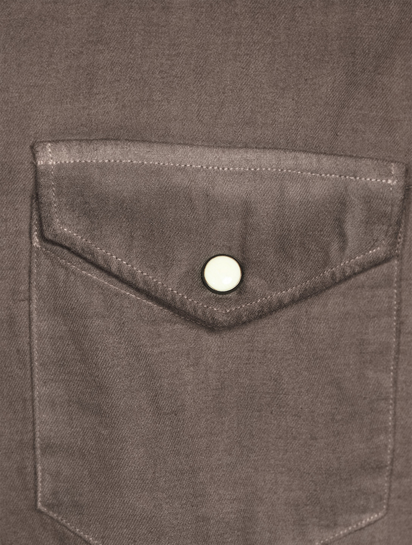 Cotton And Wool Western Shirt