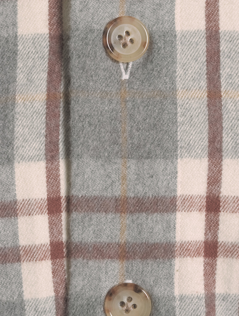 Flannel Overshirt Check Print