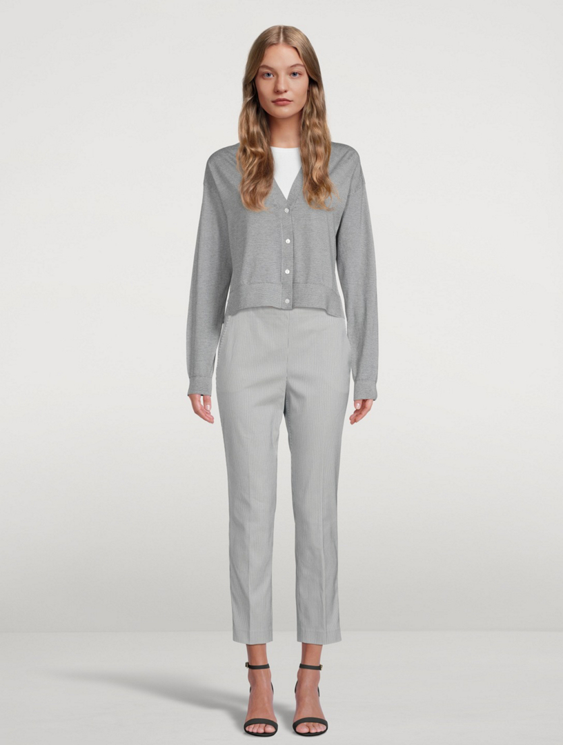 Cotton Cropped Cardigan