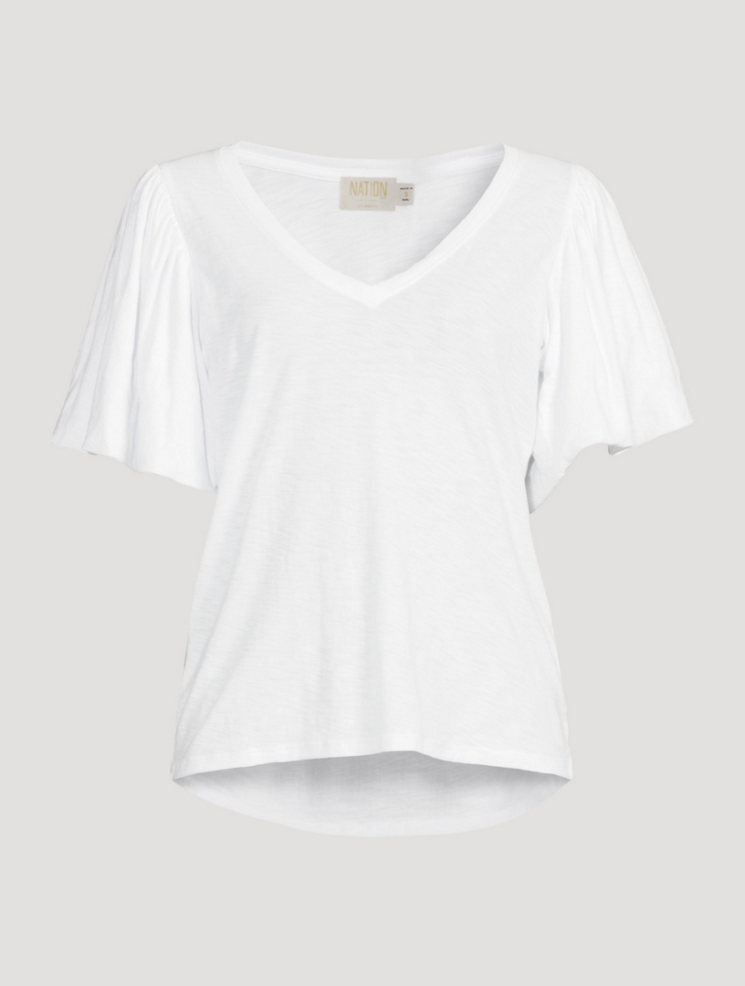 Bell sleeve T-shirt