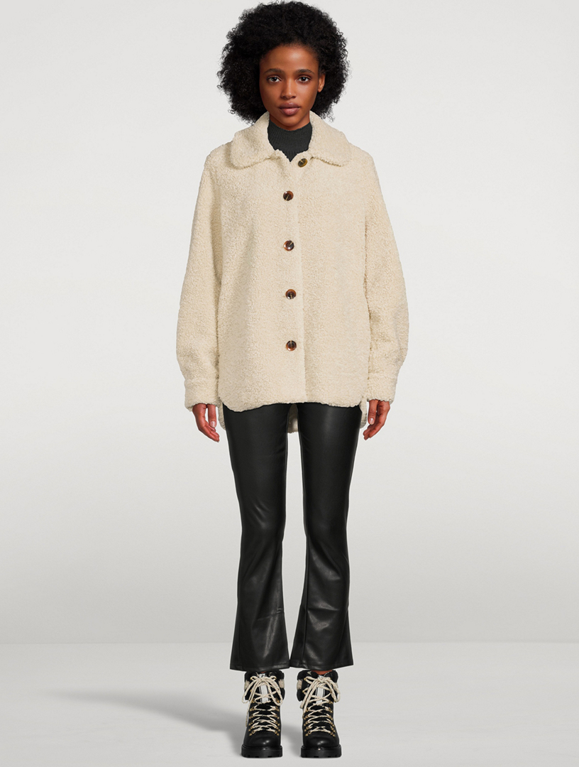 SAMSØE SAMSØE Aylin Teddy Shirt Jacket | Holt Renfrew
