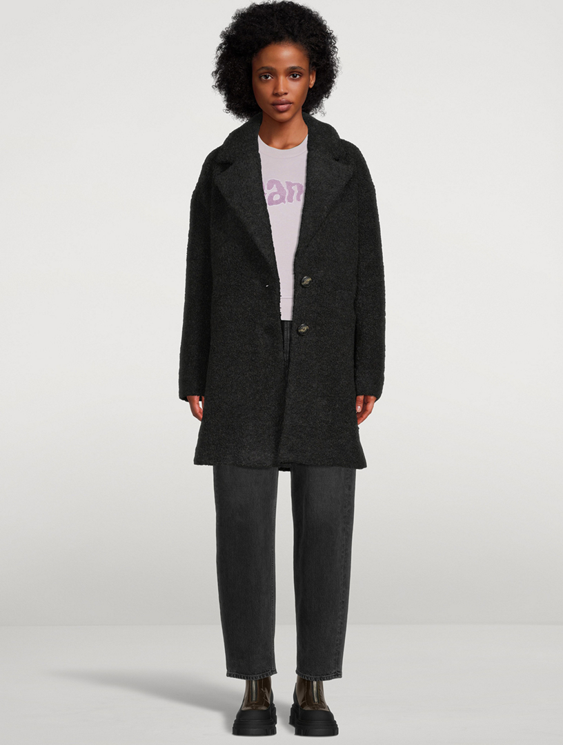 GANNI Boucle Coat Holt Renfrew