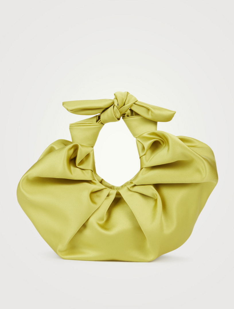 Kiku Satin Croissant Bag