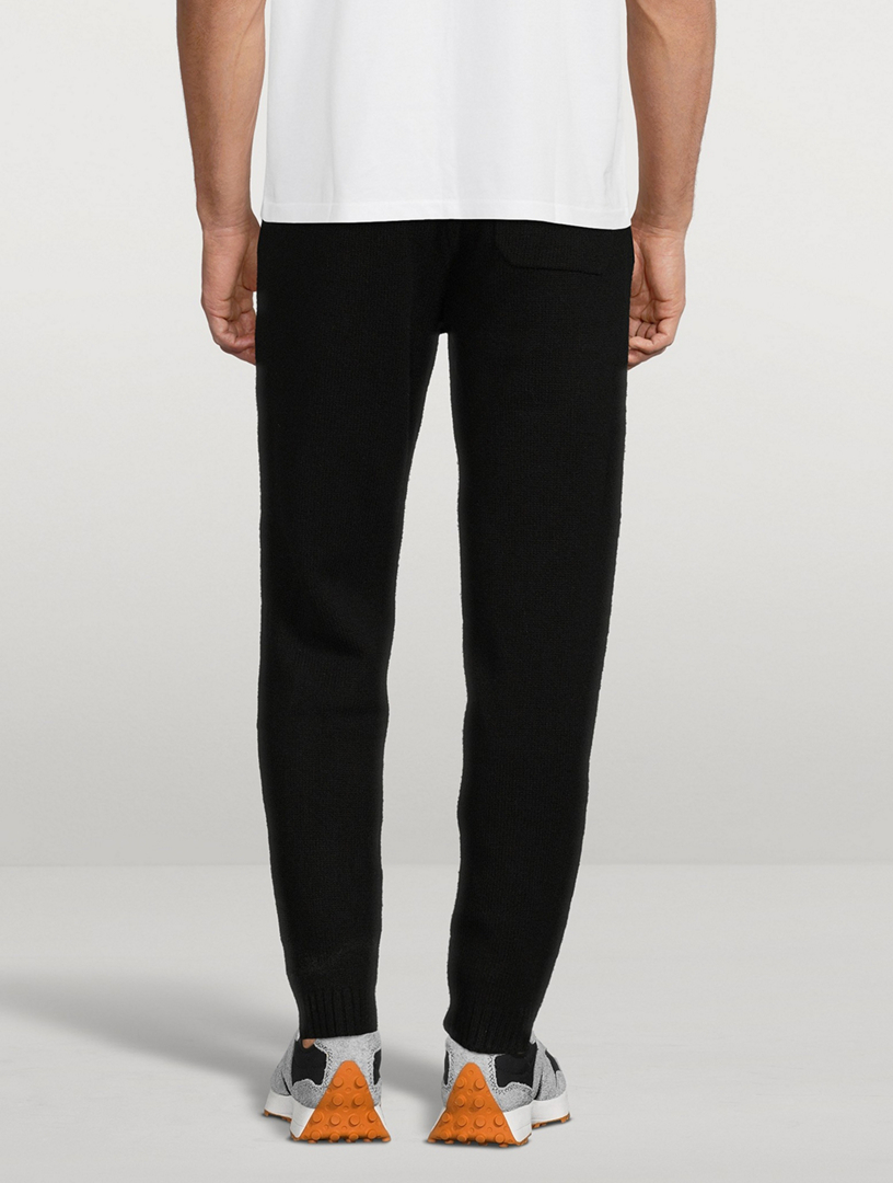 Wool Knit Jogger Pants