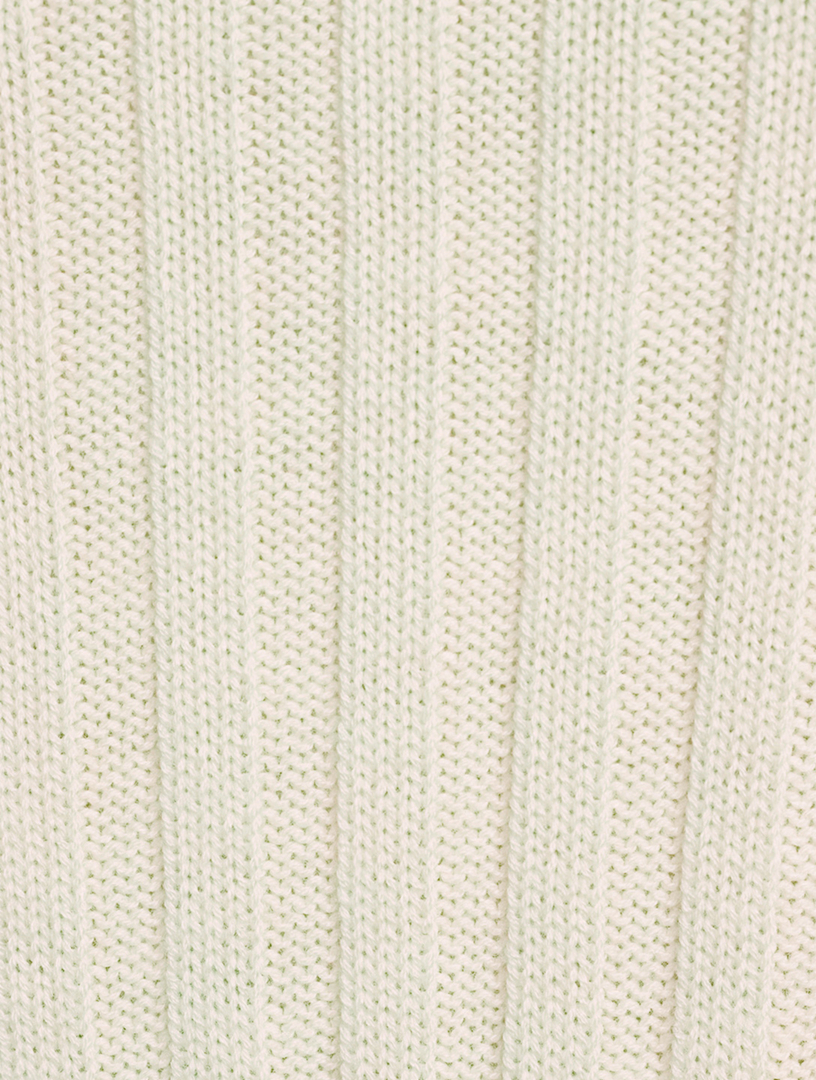 Wool Ribbed Turtleneck Sweater