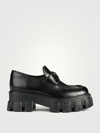 Monolith Leather Platform Loafers