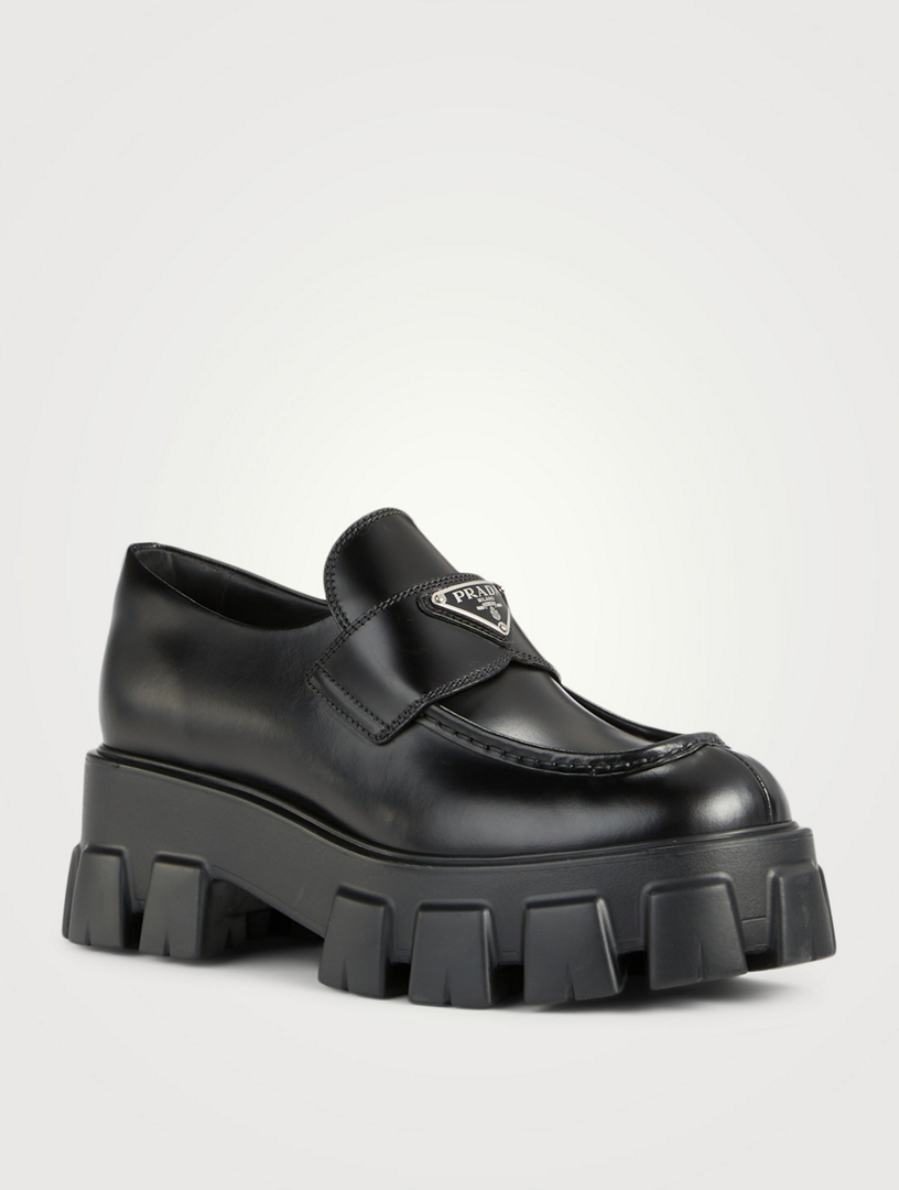 Prada best sale platform loafers