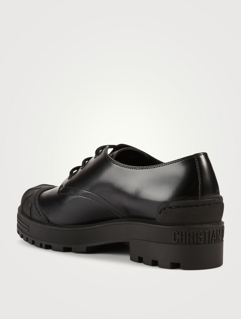 DIOR Dior Iron Derby Leather Lace-Up Shoes | Holt Renfrew