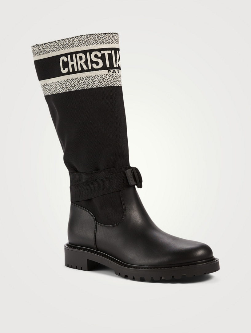 Dior knee cheap high boots